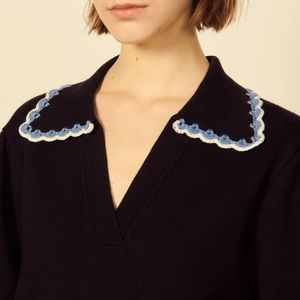 Sandro delicate ornate collar